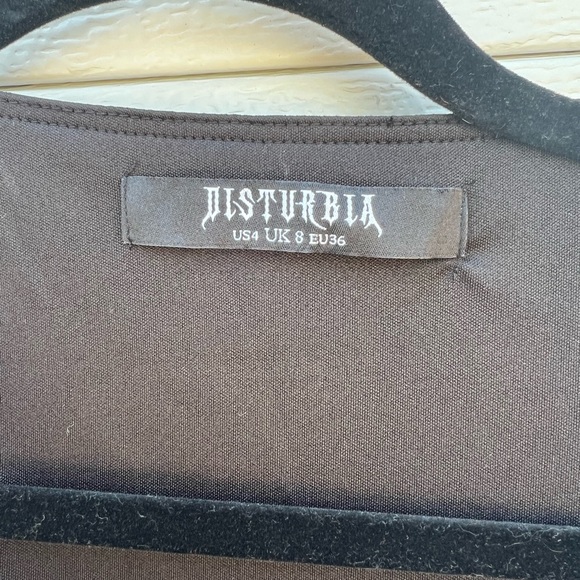 Disturbia Black Floral Midi Dress - Picture 8 of 8